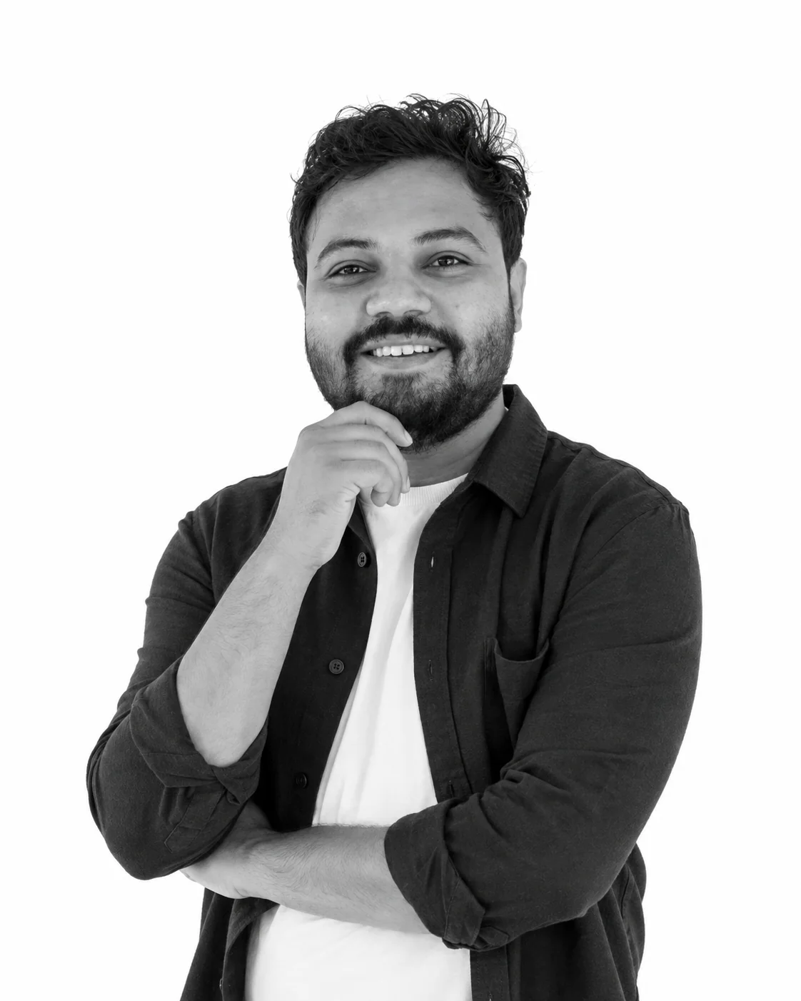 AI-created editorial portrait concept of Shubham Shinde.